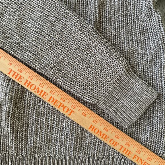 Ellen Tracy Roll Neck Chunky Knit Sweater Size Medium Nordic Rib Stitch Cozy - Picture 14 of 14